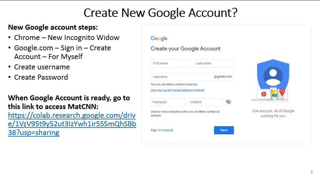 Create New Google Account?