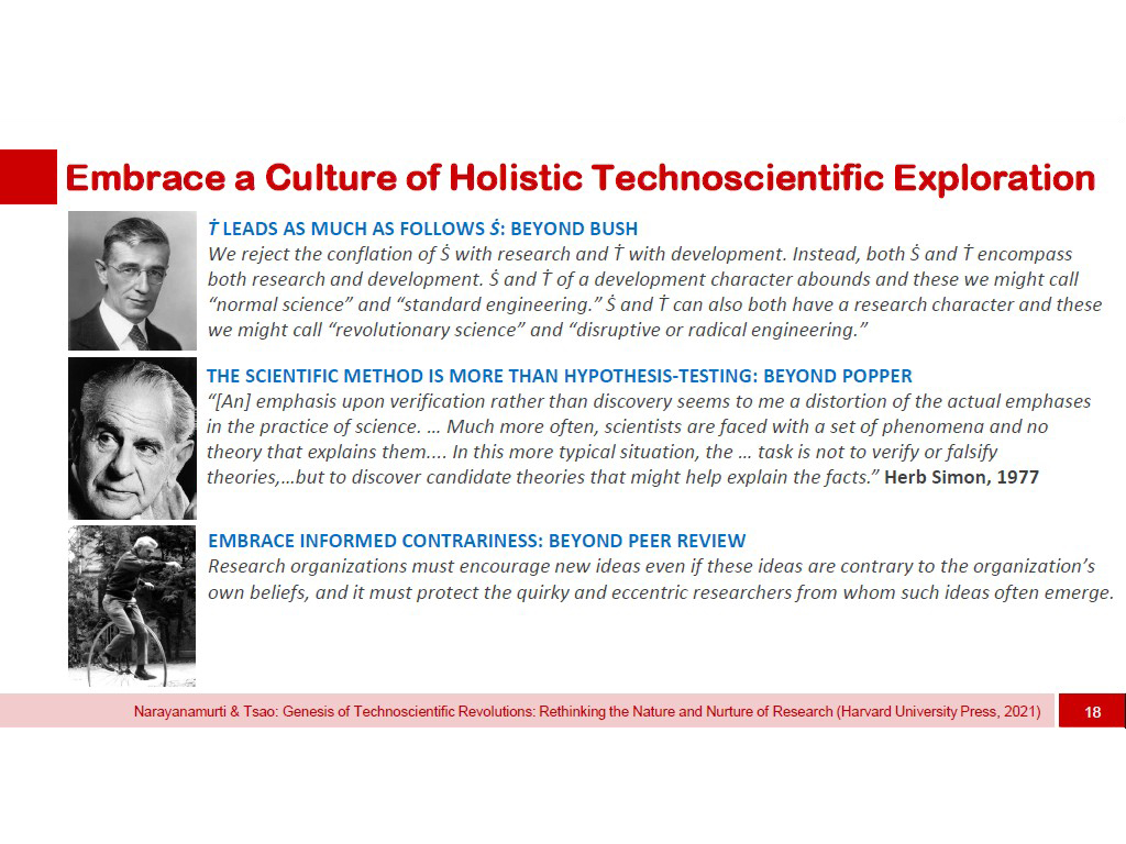 Embrace a Culture of Holistic Technoscientific Exploration