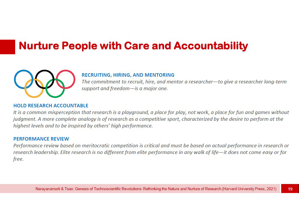 Nurture People with Care and Accountability