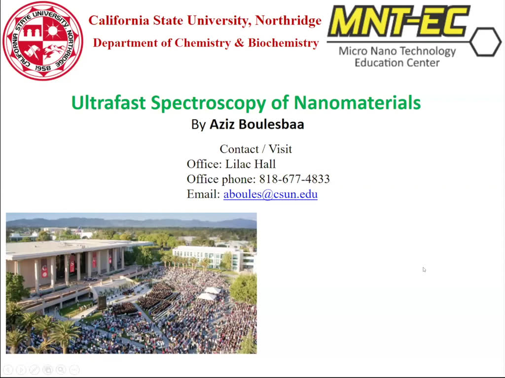 Ultrafast Spectroscopy of Nanomaterials