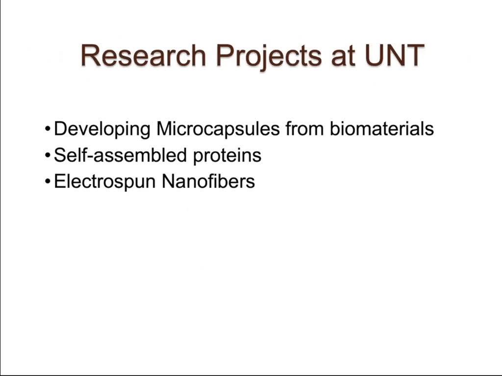 Research Projects at UNT