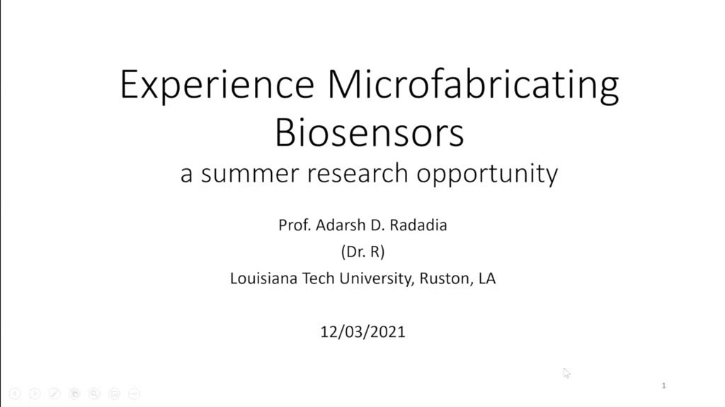 Experience Microfabricating Biosensors