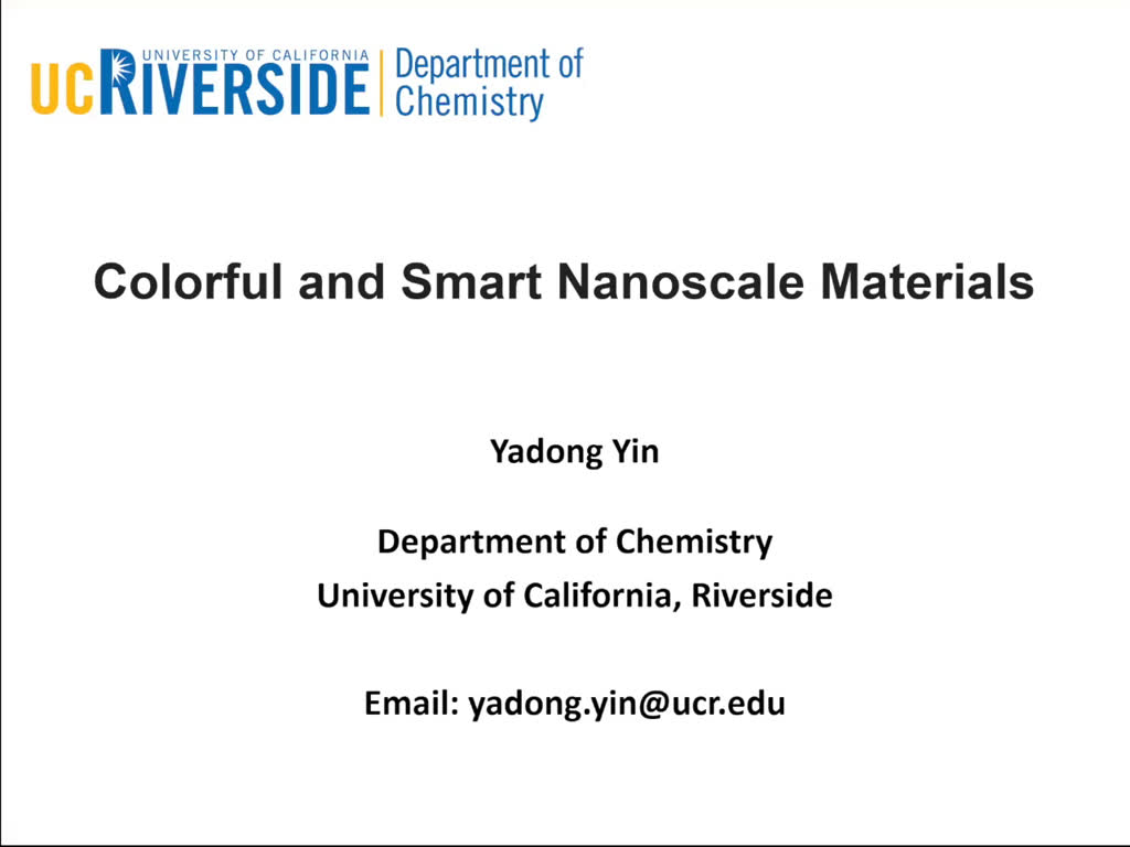 Colorful and Smart Nanoscale Materials