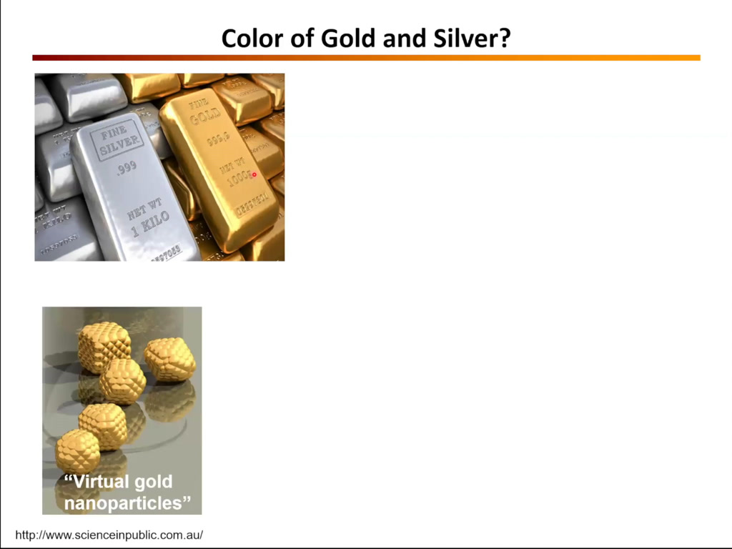 Color of Gold and Silver?