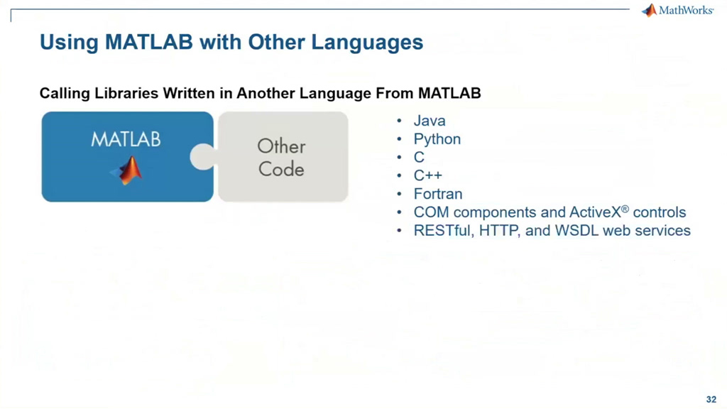 Using MATLAB with Other Languages