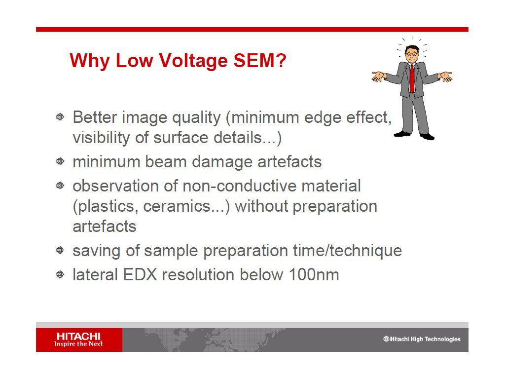 Why Low Voltage SEM?