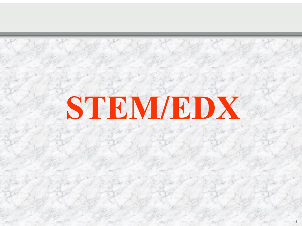 STEM/EDX