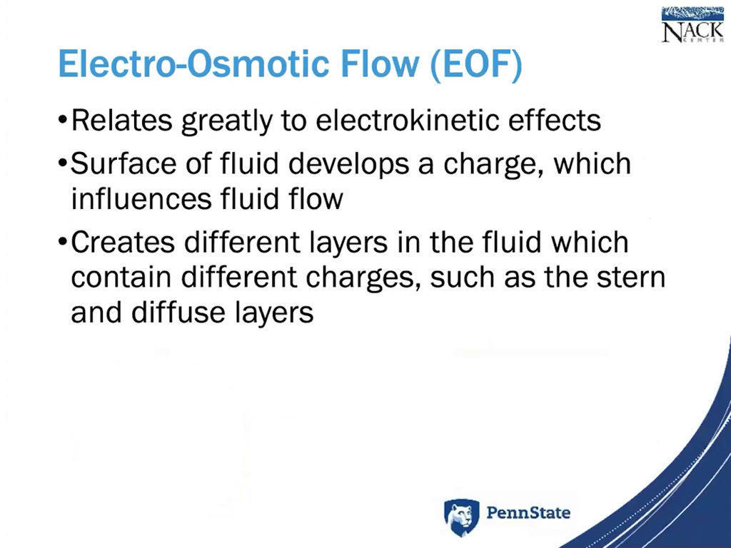 Electro-Osmonic Flow (EOF)