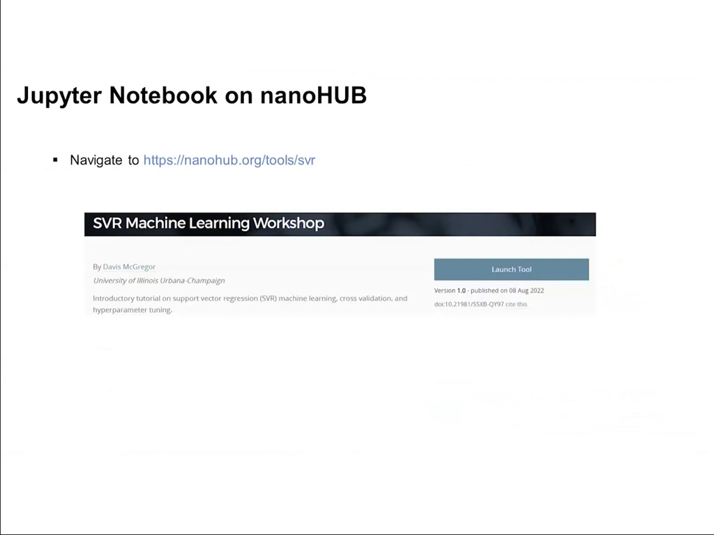 Jupyter Notebook on nanoHUB