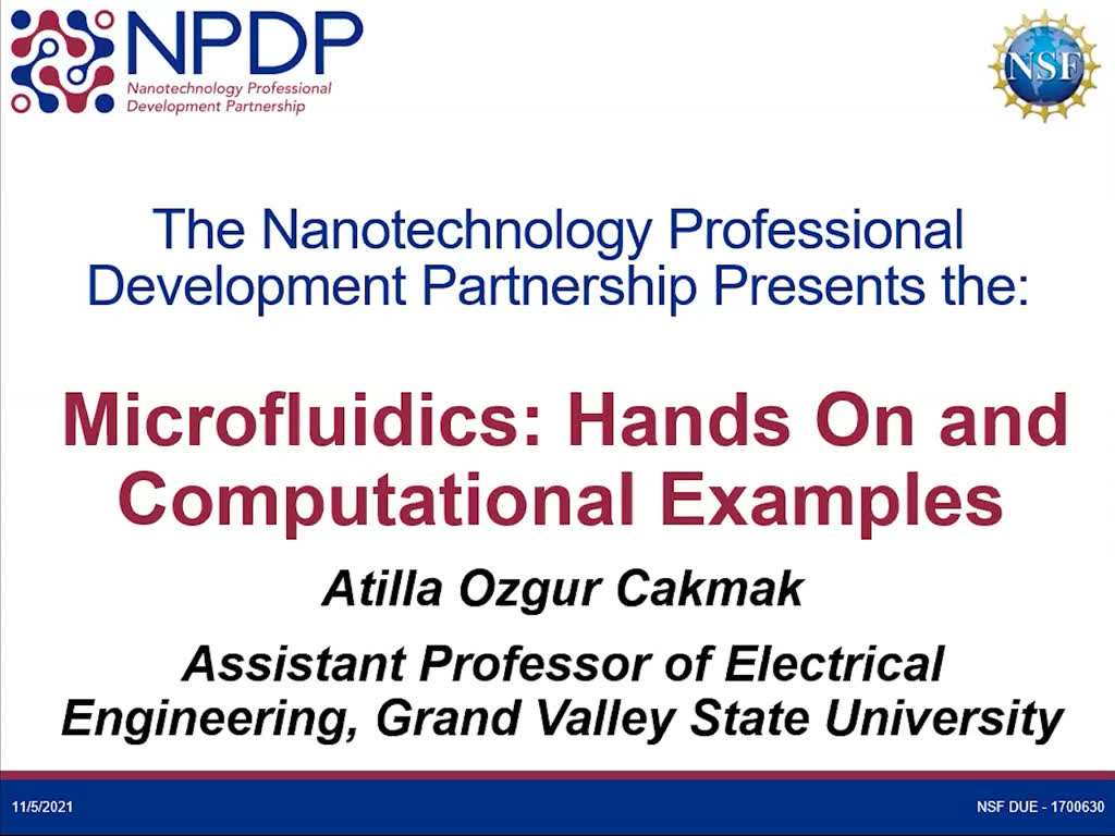 Mirofluidics: Hands On and Computational Examples