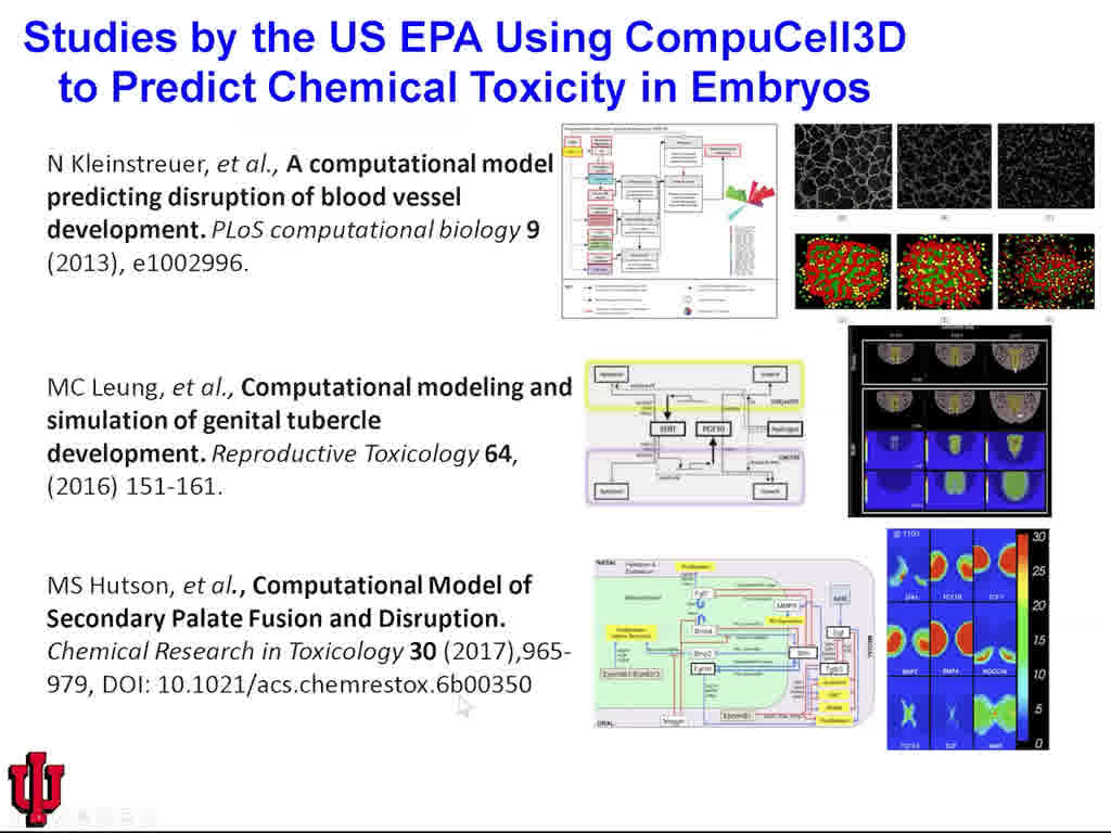 Studies by the US EPA Using CompuCell3D