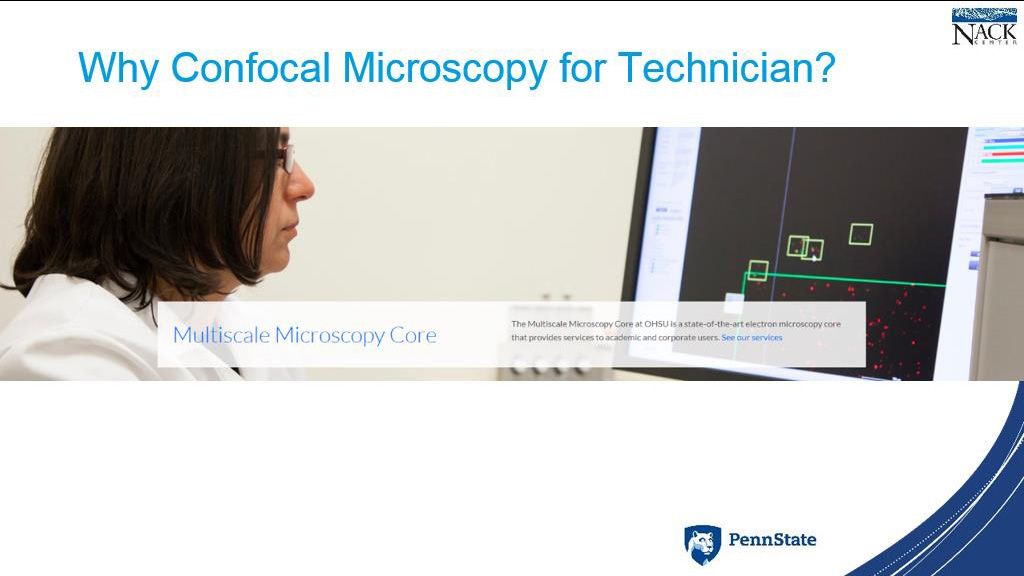 Why Confocal Microscopy for Technician?