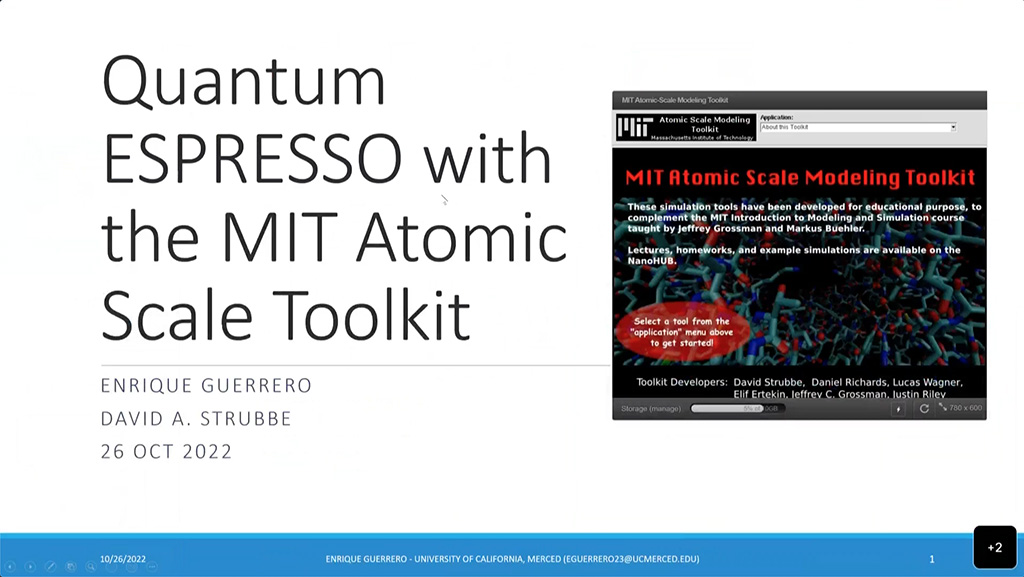 Quantum ESPRESSO with the MIT Atomic Scale Toolkit