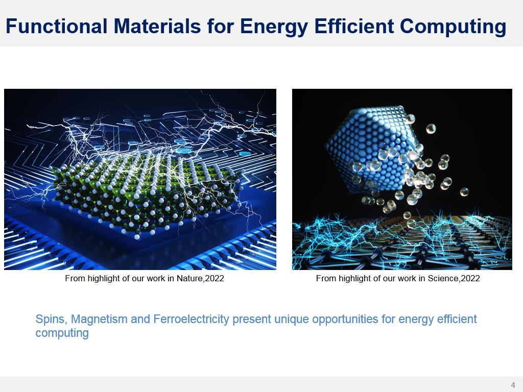 Functional Materials for Energy Efficient Computing