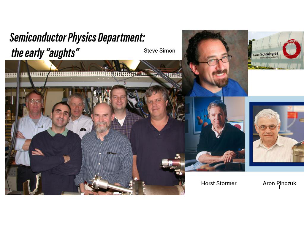 Semiconductor Physics Department: the early 