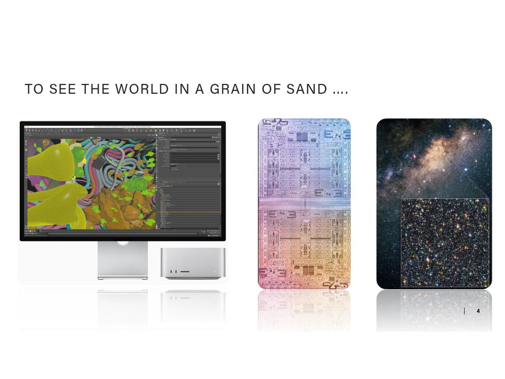 To see the world in a grain of sand ….