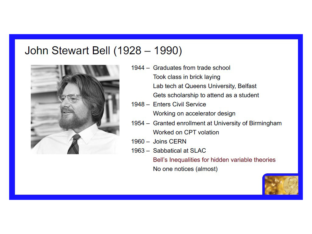John Stewart Bell (1928 – 1990)