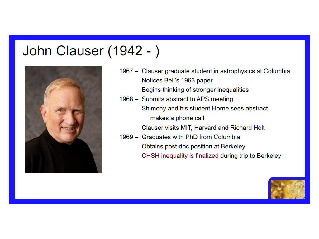 John Clauser (1942 - )