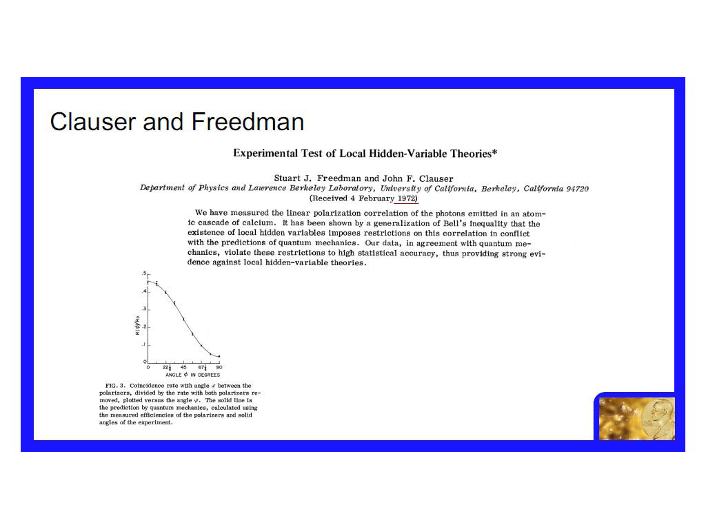 Clauser and Freedman