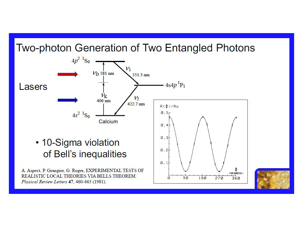 Two-photon Generation of Two Entangled Photons