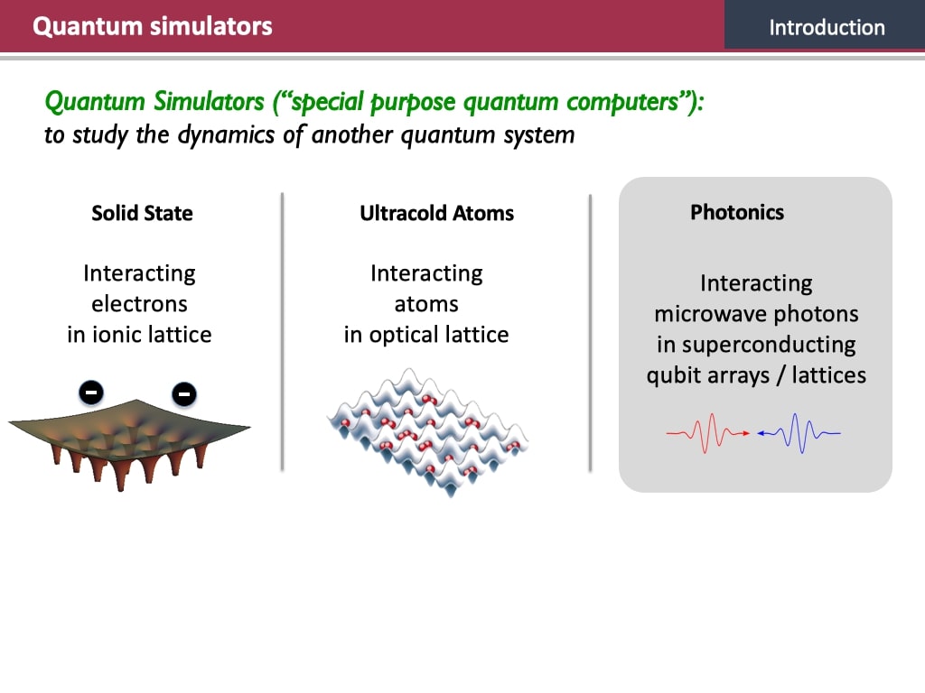 Quantum simulators
