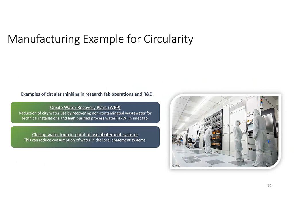 Manufacturing Example for Circularity
