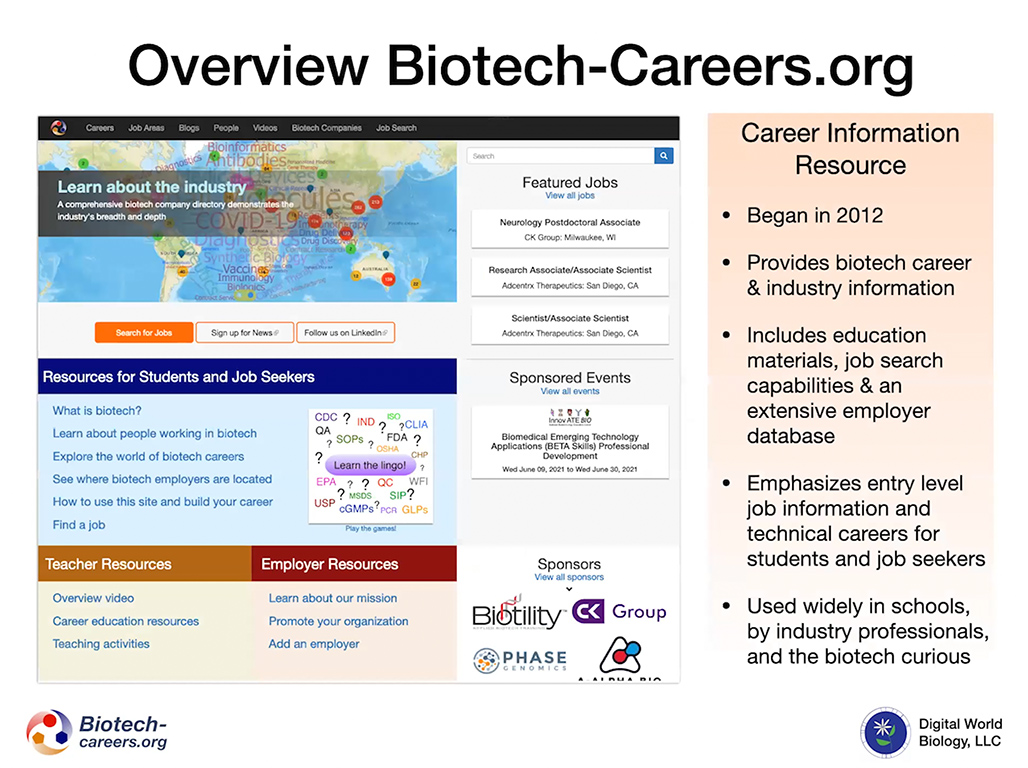 Overview Biotech-Careers.org