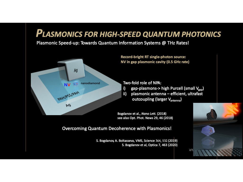 Plasmonics for High-Speed Quantum Photonics