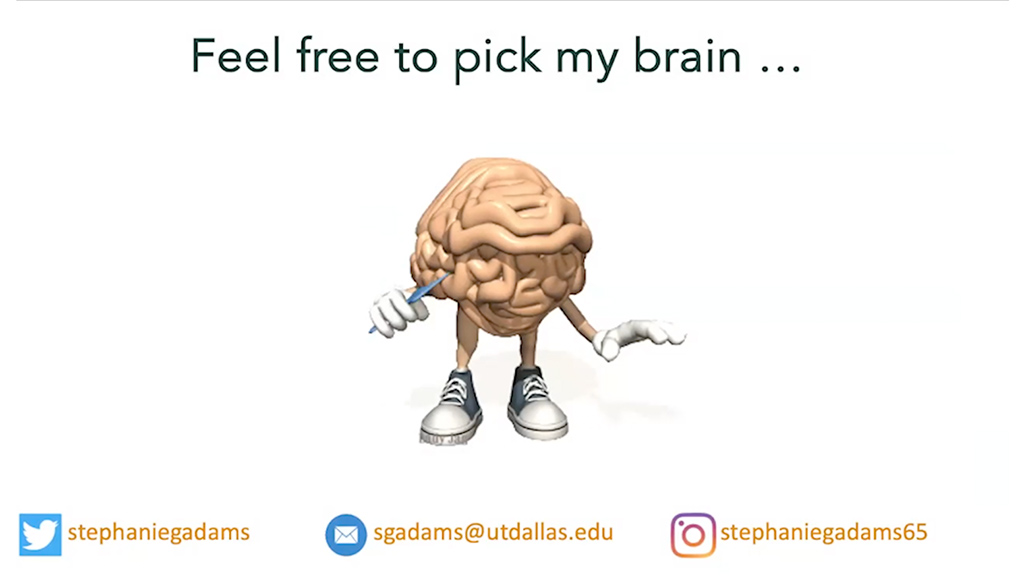 Feel free to pick my brain…