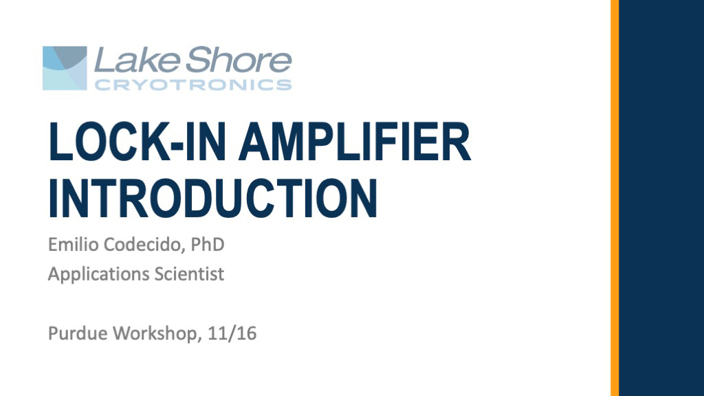 Lock-in amplifier Introduction