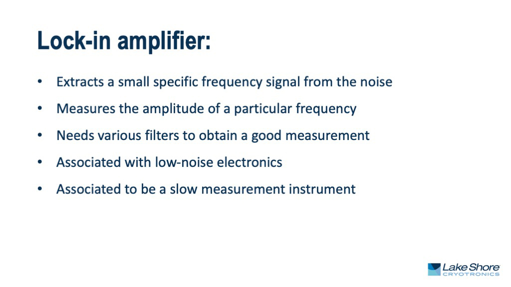 Lock-in amplifier: