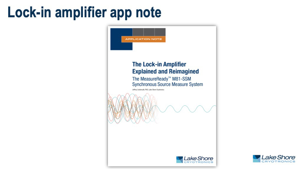 Lock-in amplifier app note