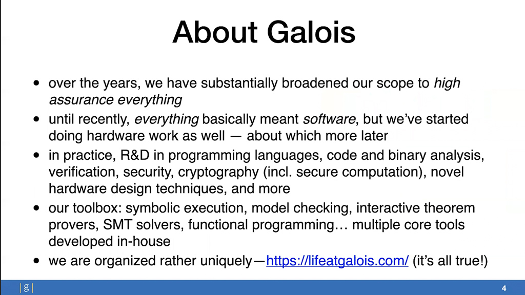About Galois